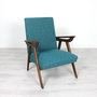 Vintage fauteuil, opnieuw gestoffeerd