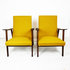 Okergele vintage fauteuil