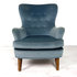 Vintage velours fauteuil